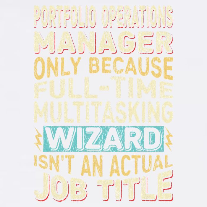 Wizard Job Title Quote Funny Portfolio Operations Manager Garment-Dyed Sweatshirt