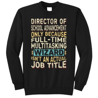 Wizard Job Title Funny Director Of School Advancement Sweatshirt