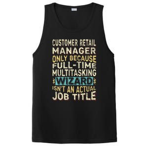 Wizard Job Title Quote Funny Customer Retail Manager PosiCharge Competitor Tank