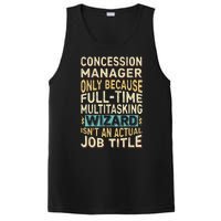 Wizard Job Title Quote Funny Concession Manager PosiCharge Competitor Tank