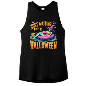 Witch Just Waiting For Halloween Gift Ladies PosiCharge Tri-Blend Wicking Tank