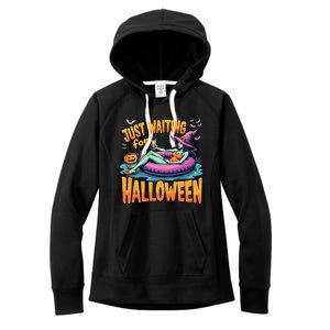 Witch Just Waiting For Halloween Gift Women's Fleece Hoodie