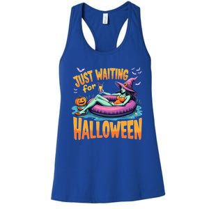 Witch Just Waiting For Halloween Gift Women's Racerback Tank