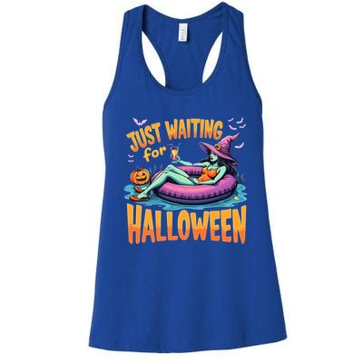 Witch Just Waiting For Halloween Gift Women's Racerback Tank