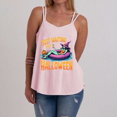 Witch Just Waiting For Halloween Gift Women's Strappy Tank