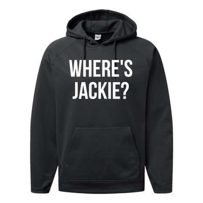 Where's Jackie? Performance Fleece Hoodie