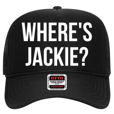 Where's Jackie? High Crown Mesh Back Trucker Hat