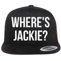 Where's Jackie? Flat Bill Trucker Hat