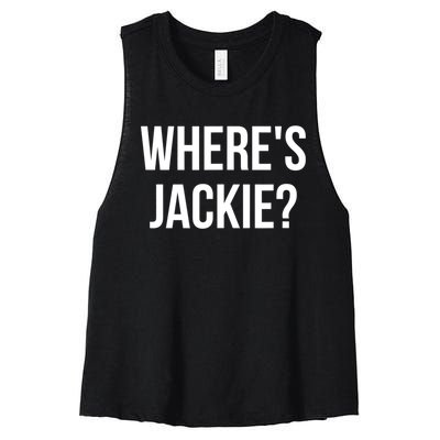 Where's Jackie? Women's Racerback Cropped Tank