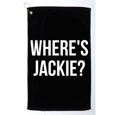 Where's Jackie? Platinum Collection Golf Towel