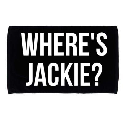 Where's Jackie? Microfiber Hand Towel