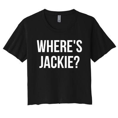 Where's Jackie? Women's Crop Top Tee