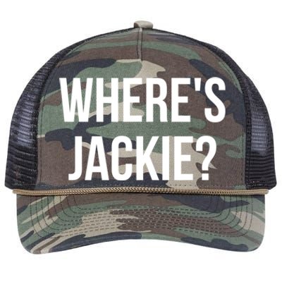 Where's Jackie? Retro Rope Trucker Hat Cap