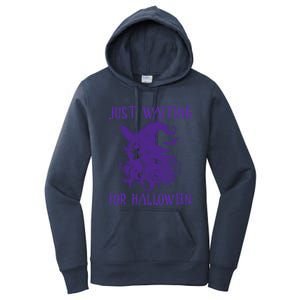 Witch Just Waiting For Halloween 2024 Funny Gift Women's Pullover Hoodie