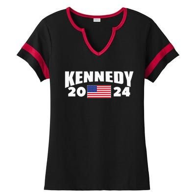 Womens Kennedy 2024 For President Election Ladies Halftime Notch Neck Tee