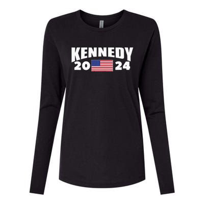 Womens Kennedy 2024 For President Election Womens Cotton Relaxed Long Sleeve T-Shirt