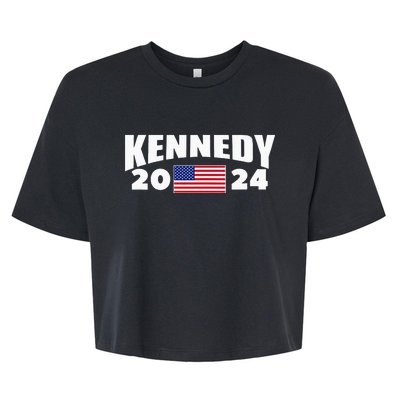 Womens Kennedy 2024 For President Election Bella+Canvas Jersey Crop Tee