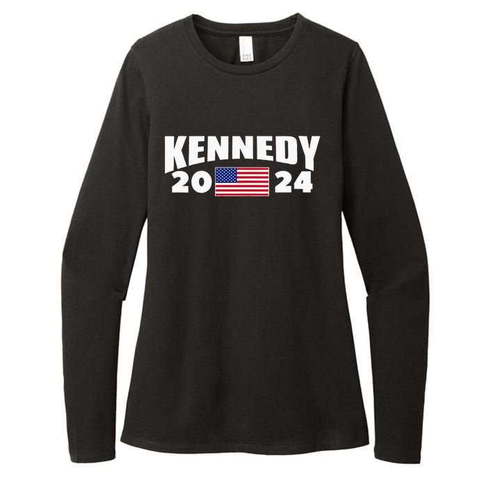 Womens Kennedy 2024 For President Election Womens CVC Long Sleeve Shirt