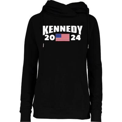 Womens Kennedy 2024 For President Election Womens Funnel Neck Pullover Hood