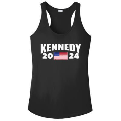 Womens Kennedy 2024 For President Election Ladies PosiCharge Competitor Racerback Tank