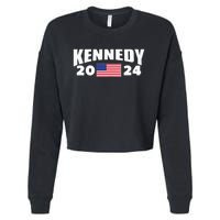 Womens Kennedy 2024 For President Election Cropped Pullover Crew