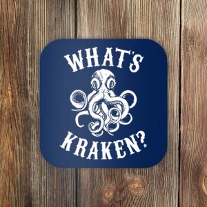 Whats Kraken Amazing Octopus Graphic Coaster