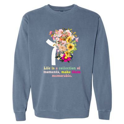 World Kidney Day Inspiring Quotes Kidney Care Flower Women Garment-Dyed Sweatshirt