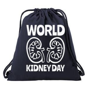 World Kidney Day Public Awareness Drawstring Bag