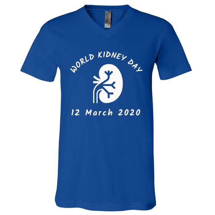 WORLD KIDNEY DAY V-Neck T-Shirt