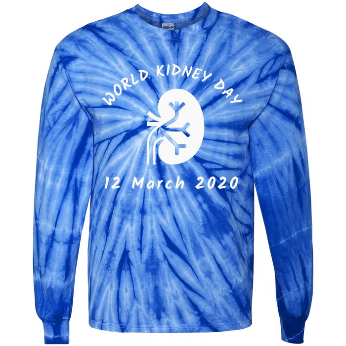 WORLD KIDNEY DAY Tie-Dye Long Sleeve Shirt