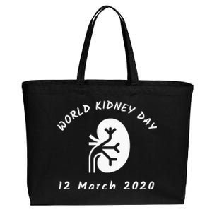 WORLD KIDNEY DAY Cotton Canvas Jumbo Tote