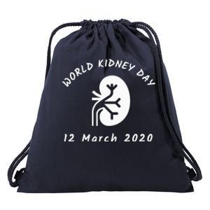 WORLD KIDNEY DAY Drawstring Bag