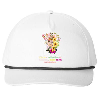 World Kidney Day inspiring quotes Kidney Care Flower Snapback Five-Panel Rope Hat