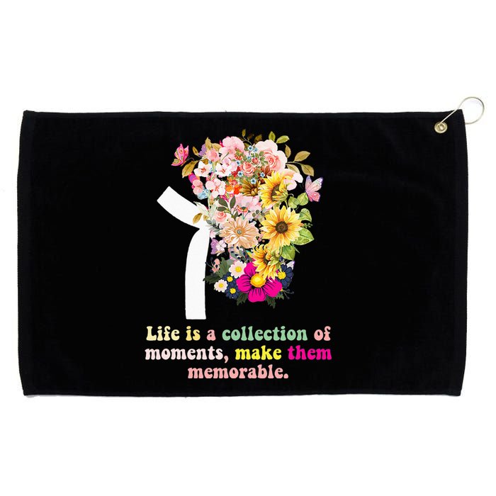 World Kidney Day inspiring quotes Kidney Care Flower Grommeted Golf Towel