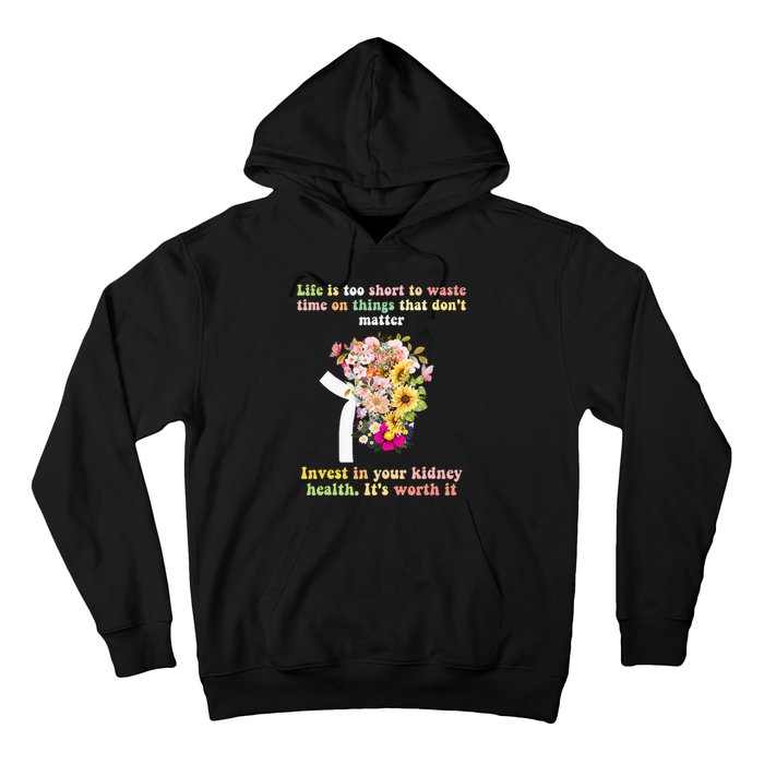 World Kidney Day inspiring quotes Kidney Care Flowers Hoodie