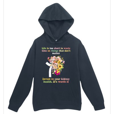 World Kidney Day inspiring quotes Kidney Care Flowers Urban Pullover Hoodie