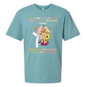 World Kidney Day inspiring quotes Kidney Care Flowers Sueded Cloud Jersey T-Shirt