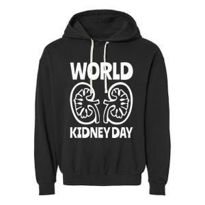 World Kidney Day Public Awareness Garment-Dyed Fleece Hoodie