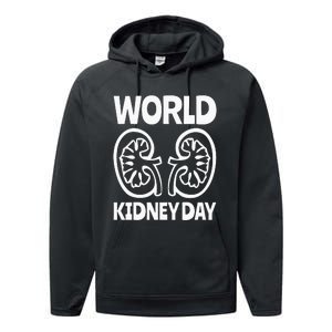 World Kidney Day Public Awareness Performance Fleece Hoodie