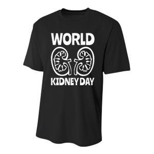 World Kidney Day Public Awareness Youth Performance Sprint T-Shirt