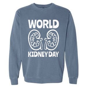 World Kidney Day Public Awareness Garment-Dyed Sweatshirt