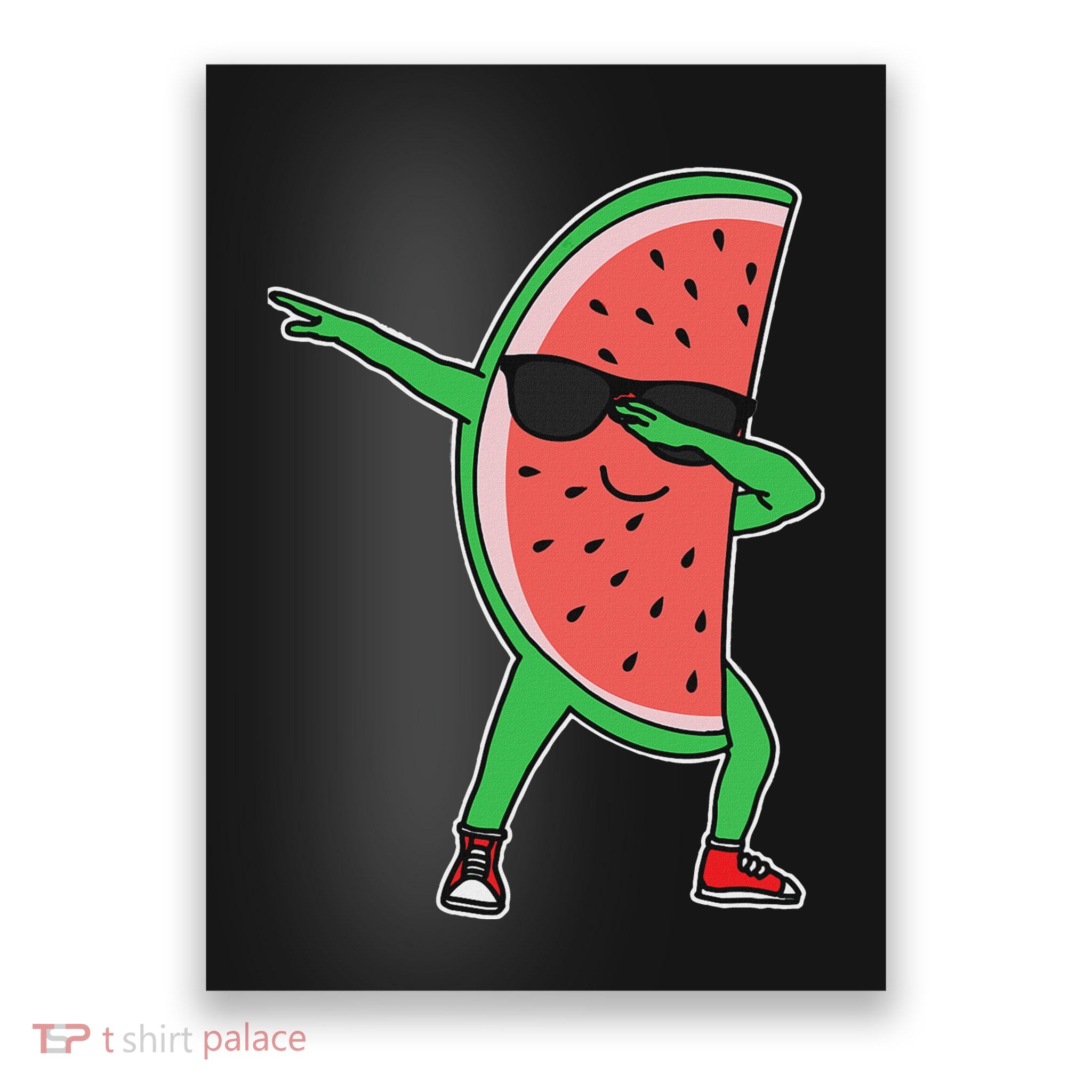 Watermelon Kawaii Dabbing Watermelon Poster