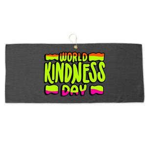 World Kindness Day 13 November 2024 Large Microfiber Waffle Golf Towel