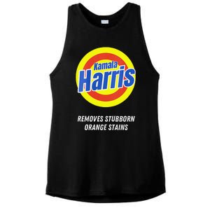 Women Kamala Harris 2024 Removes Stubborn Orange Stains Humorous Gift Ladies PosiCharge Tri-Blend Wicking Tank