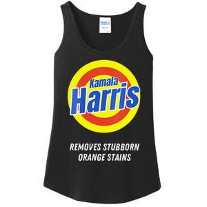 Women Kamala Harris 2024 Removes Stubborn Orange Stains Humorous Gift Ladies Essential Tank