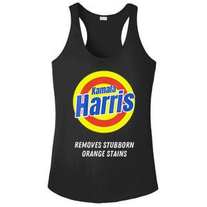 Women Kamala Harris 2024 Removes Stubborn Orange Stains Humorous Gift Ladies PosiCharge Competitor Racerback Tank