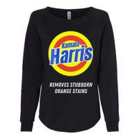 Women Kamala Harris 2024 Removes Stubborn Orange Stains Humorous Gift Womens California Wash Sweatshirt