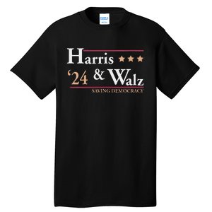 Women Kamala Harris Tim Walz Saving Democracy Election Campaign Gift Tall T-Shirt