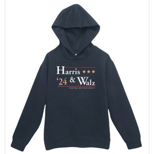 Women Kamala Harris Tim Walz Saving Democracy Election Campaign Gift Urban Pullover Hoodie