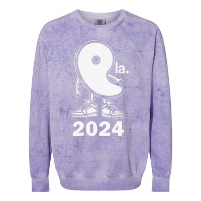 Women Kamala Harris 2024 For President Kamala Harris 2024gift Colorblast Crewneck Sweatshirt